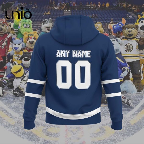 Custom Toronto Marlies 2024 AHL Navy Hoodie 3D