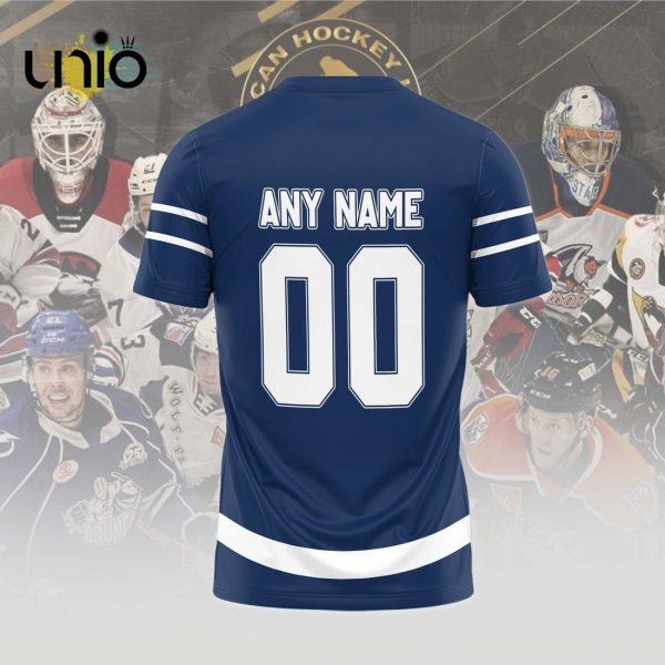 Custom Toronto Marlies 2024 AHL Navy Hoodie 3D