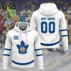 Custom Toronto Marlies 2024 AHL Black Hoodie 3D