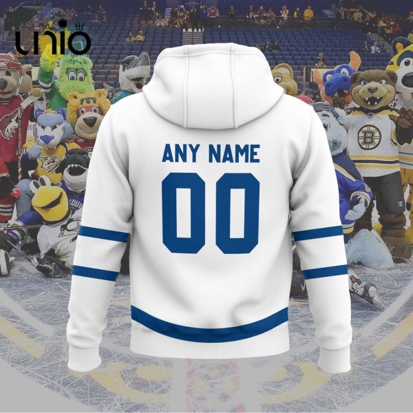 Custom Toronto Marlies 2024 AHL White Hoodie 3D