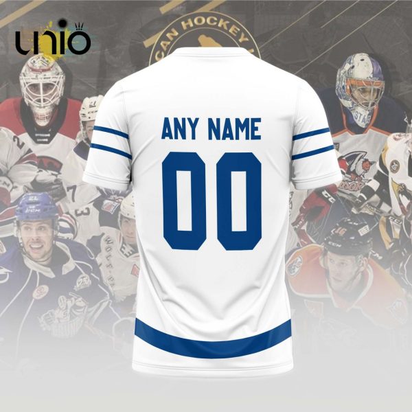 Custom Toronto Marlies 2024 AHL White Hoodie 3D