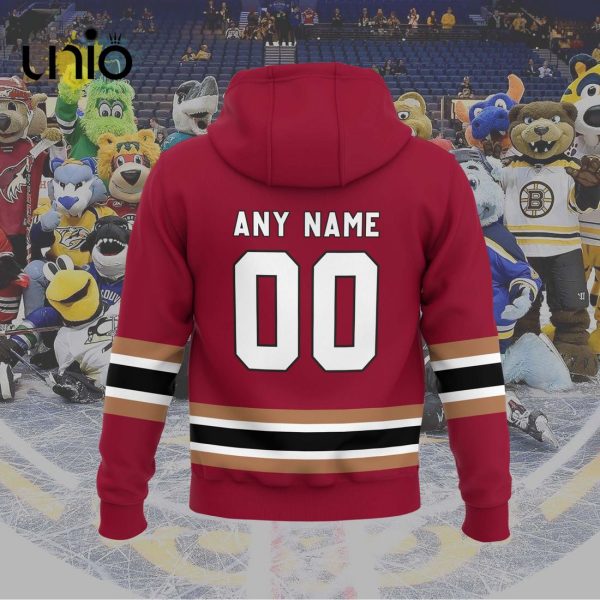 Custom Tucson Roadrunners 2024 AHL Red Hoodie 3D