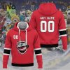 Custom Utica Comets 2024 AHL White Hoodie 3D