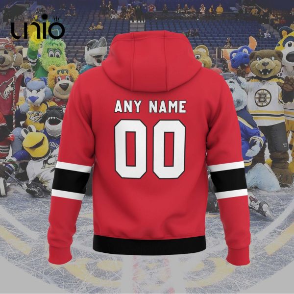 Custom Utica Comets 2024 AHL Red Hoodie 3D