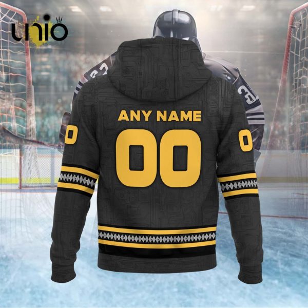 Custom Wilkes-Barre Scranton 2024 AHL Black Hoodie 3D