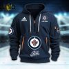 Custom Winnipeg Jets Football NCAA Grey Hoodie