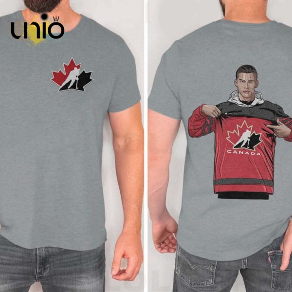 Double Signature_ Custom Image – Canada National Team Logo Hockey Jersey