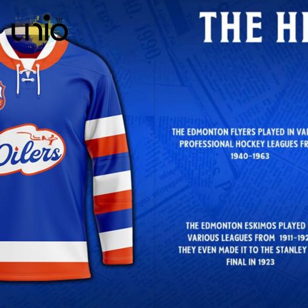 Edmonton Oilers – Special Heritage Hockey Jersey Concepts With Team Logo