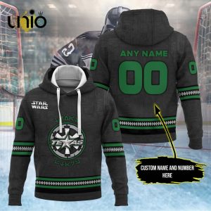 Custom Texas Stars 2024 AHL Black Hoodie 3D