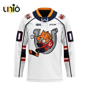 Custom Barrie Colts Away Hockey Jersey