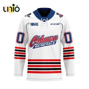 Custom Oshawa Generals Away Hockey Jersey