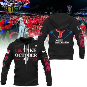 Philadelphia Phillies 2023 Take October Black Hoodie