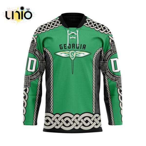 Georgia Swarm St Patrick Day Custom Team Hockey Jersey