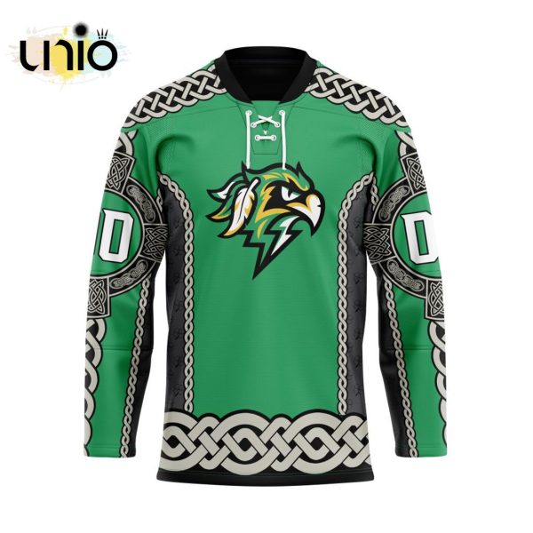 Halifax Thunderbirds St Patrick Day Custom Team Hockey Jersey