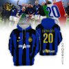 Inter Milan 2024 Campioni D’Italia Black Hoodie Style