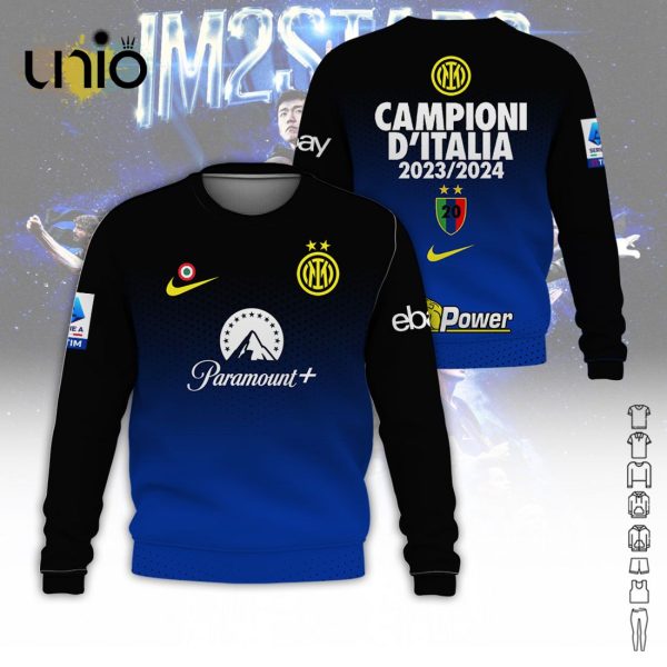 Inter Milan Serie A Champions Campioni D’Italia Color Hoodie