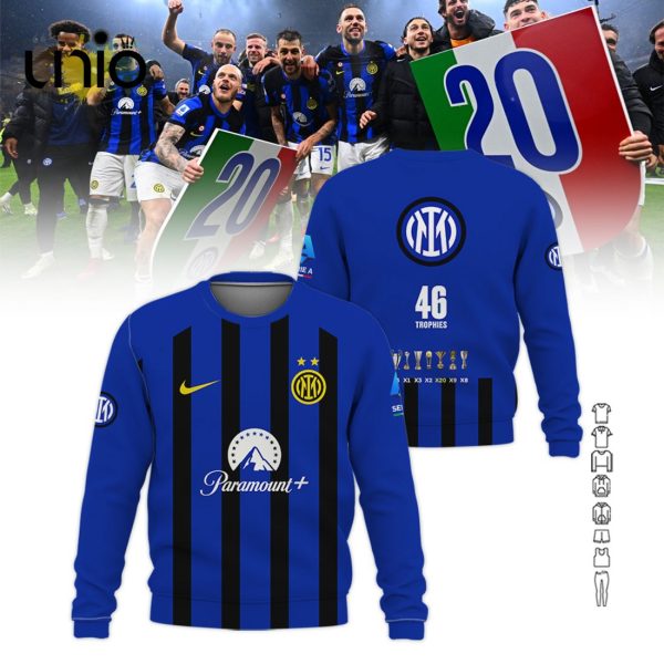 Inter Milan Serie A Champions Paramount Navy Hoodie