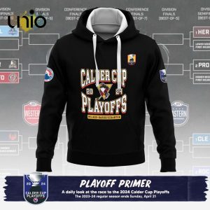 Custom Providence Bruins 2024 AHL Playoffs Black Hoodie 3D