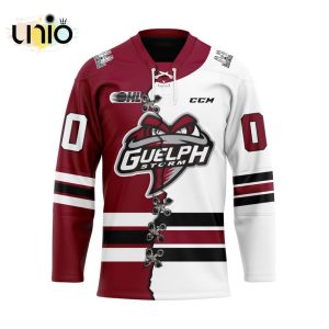 Custom Guelph Storm Mix Home And Away Hockey Jersey