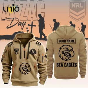 Custom NRL Manly Sea Eagles ANZAC Day Hoodie