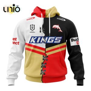 NRL Dolphins Home Mix Away Kits Hoodie