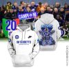 Luxury Inter Milan D’Italia 2024 Campioni White Hoodie