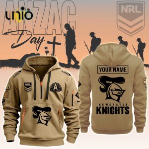 Custom NRL Newcastle Knights ANZAC Day Hoodie