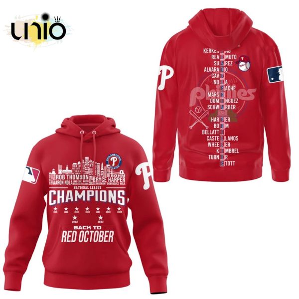 Luxury Philadelphia Phillies NL East Division Champions Red Hoodie