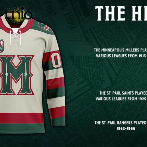 Minnesota Wild – Special Heritage Hockey Jersey Concepts With Team Logo