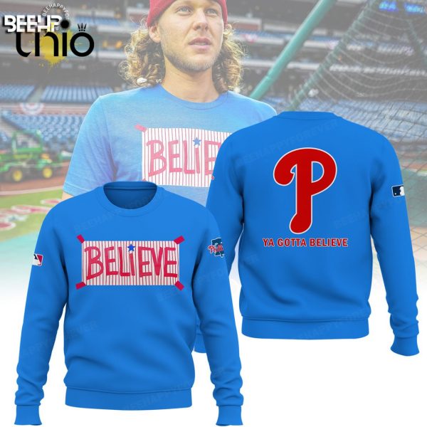 MLB Philadelphia Phillies Ya Gotta Believe Blue Hoodie