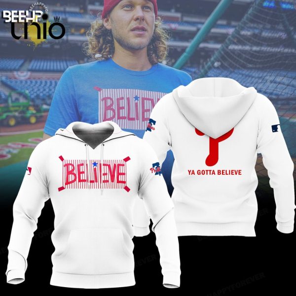 MLB Philadelphia Phillies Ya Gotta Believe White Hoodie