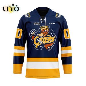 Custom Erie Otters Home Hockey Jersey