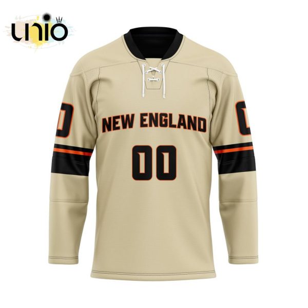 New England Black Wolves – Special Reverse Retro Pattern Hockey Jersey