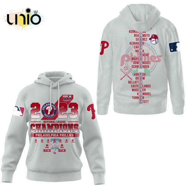 NL Philadelphia Phillies East Division 2023 Champions Grey Hoodie