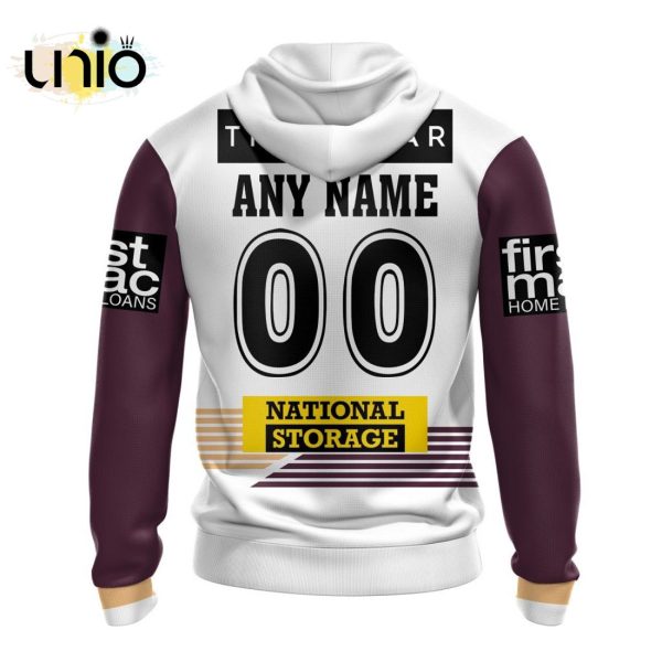 NRL Brisbane Broncos 2024 Away Kits Hoodie