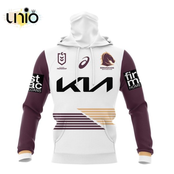 NRL Brisbane Broncos 2024 Away Kits Hoodie