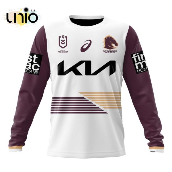 NRL Brisbane Broncos 2024 Away Kits Hoodie