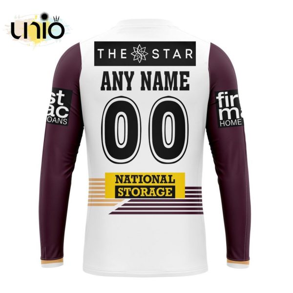 NRL Brisbane Broncos 2024 Away Kits Hoodie