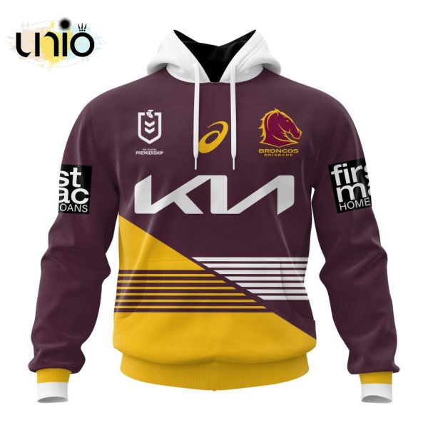 NRL Brisbane Broncos 2024 Home Kits Hoodie