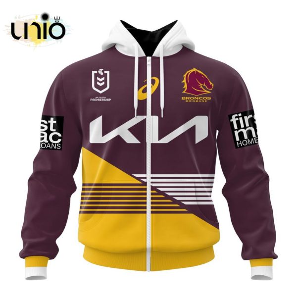 NRL Brisbane Broncos 2024 Home Kits Hoodie