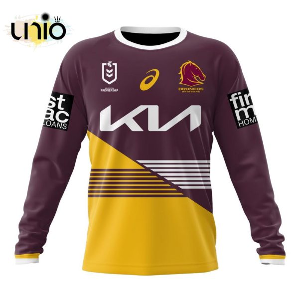 NRL Brisbane Broncos 2024 Home Kits Hoodie