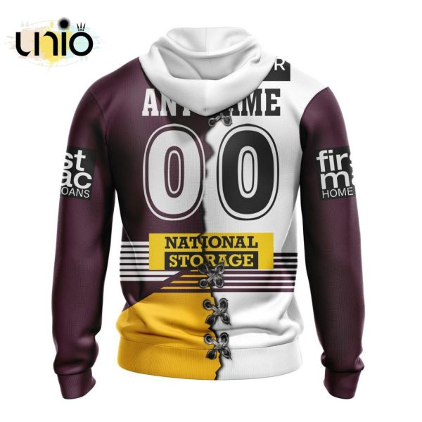 NRL Brisbane Broncos Home Mix Away Kits Hoodie