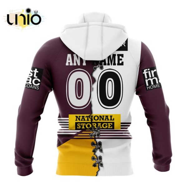 NRL Brisbane Broncos Home Mix Away Kits Hoodie