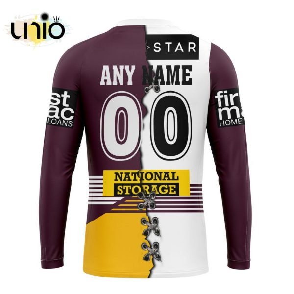 NRL Brisbane Broncos Home Mix Away Kits Hoodie