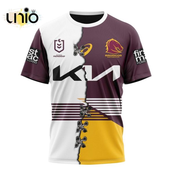 NRL Brisbane Broncos Home Mix Away Kits Hoodie