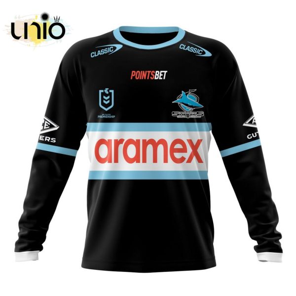 NRL Cronulla-Sutherland Sharks 2024 Away Kits Hoodie