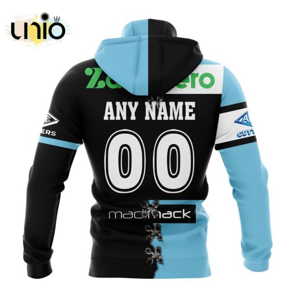 NRL Cronulla-Sutherland Sharks Home Mix Away Kits Hoodie