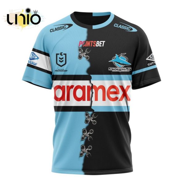 NRL Cronulla-Sutherland Sharks Home Mix Away Kits Hoodie