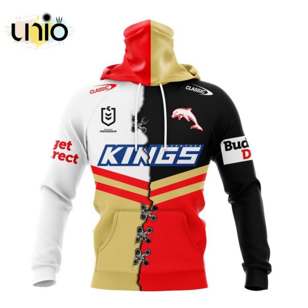 NRL Dolphins Home Mix Away Kits Hoodie