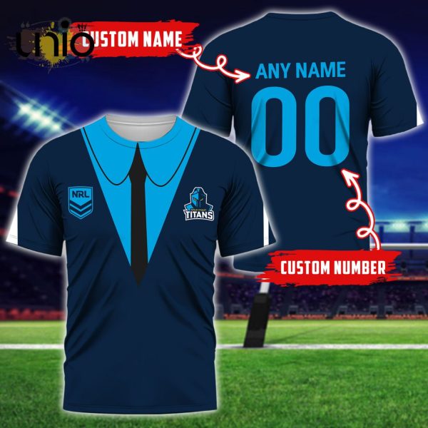 NRL Gold Coast Titans Custom Name Hoodie